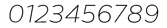 CentraleSansRnd ThinItalic Font OTHER CHARS