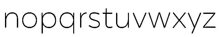 CentraleSansRnd Thin Font LOWERCASE