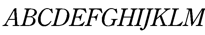 CenturyNewStyle LightItalicSmallCaps Font UPPERCASE