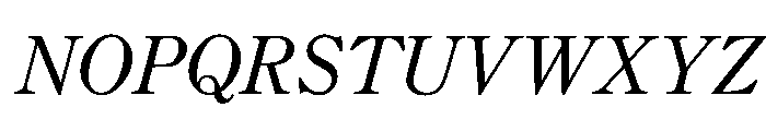 CenturyNewStyle LightItalicSmallCaps Font UPPERCASE