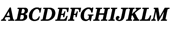 CenturySupraABoldItalic Font UPPERCASE