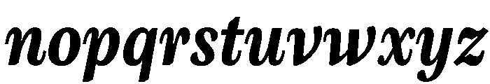 CenturySupraABoldItalic Font LOWERCASE