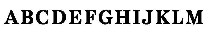 CenturySupraACapsBold Font UPPERCASE