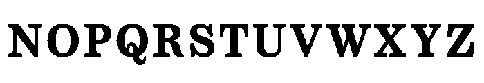 CenturySupraACapsBold Font UPPERCASE
