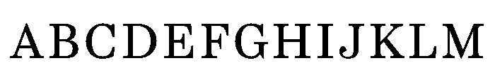 CenturySupraACapsRegular Font UPPERCASE