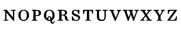 CenturySupraACapsRegular Font LOWERCASE