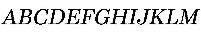 CenturySupraAItalic Font UPPERCASE