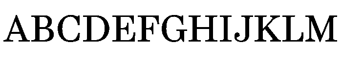 CenturySupraARegular Font UPPERCASE