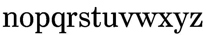 CenturySupraARegular Font LOWERCASE