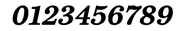 CenturySupraBBoldItalic Font OTHER CHARS