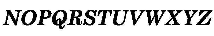 CenturySupraBBoldItalic Font UPPERCASE