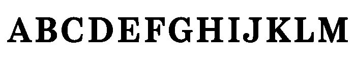 CenturySupraBCapsBold Font UPPERCASE