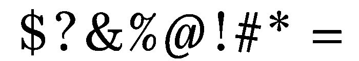 CenturySupraBCapsRegular Font OTHER CHARS