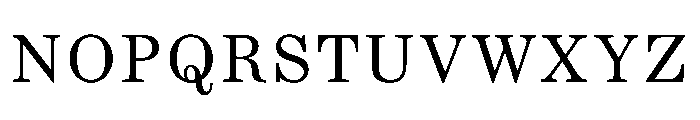 CenturySupraBCapsRegular Font UPPERCASE