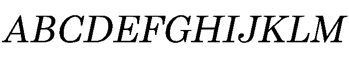 CenturySupraBItalic Font UPPERCASE