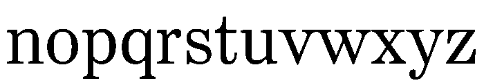 CenturySupraBRegular Font LOWERCASE