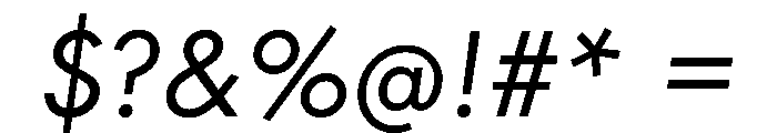Certeauproweb Oblique Font OTHER CHARS