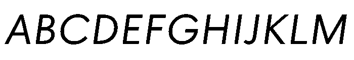 Certeauproweb Oblique Font UPPERCASE