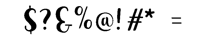Celestial Regular Font OTHER CHARS