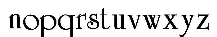 Celtic Bold Font LOWERCASE
