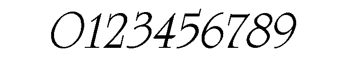 Celtic Regular Italic Font OTHER CHARS