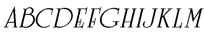 Celtic Regular Italic Font UPPERCASE