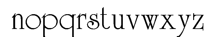 Celtic Regular Font LOWERCASE