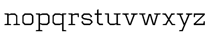 Centrifuge Light Font LOWERCASE