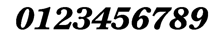 Century New Style Bold Italic Font OTHER CHARS