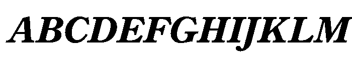 Century New Style Bold Italic Font UPPERCASE