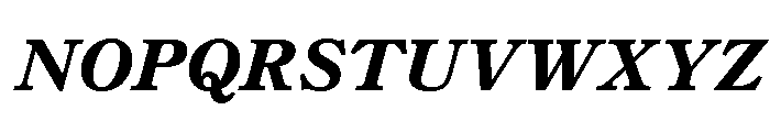 Century New Style Bold Italic Font UPPERCASE