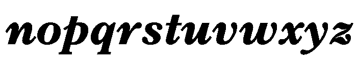 Century New Style Bold Italic Font LOWERCASE