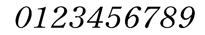 Century New Style Light Italic Font OTHER CHARS