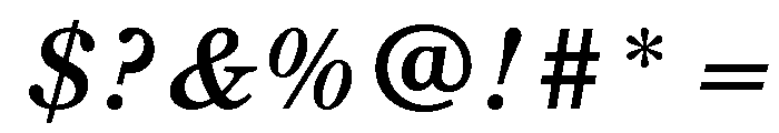 Century New Style Medium Italic Font OTHER CHARS