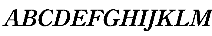 Century New Style Medium Italic Font UPPERCASE