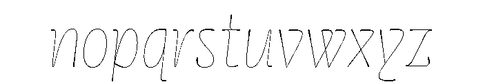 Cerulya Bold Italic Font LOWERCASE