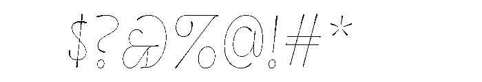 Cerulya Demi Bold Italic Font OTHER CHARS
