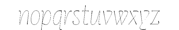 Cerulya Demi Bold Italic Font LOWERCASE