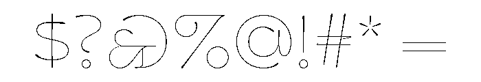 Cerulya Heavy Font OTHER CHARS