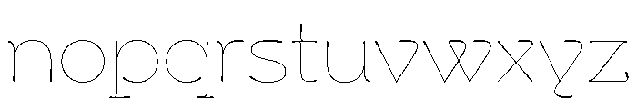 Cerulya Heavy Font LOWERCASE
