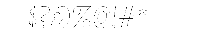 Cerulya Regular Italic Font OTHER CHARS