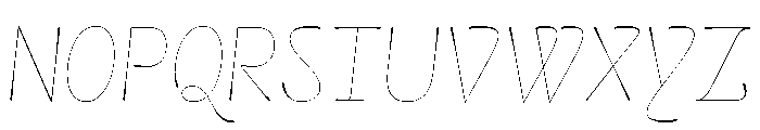 Cerulya Regular Italic Font UPPERCASE