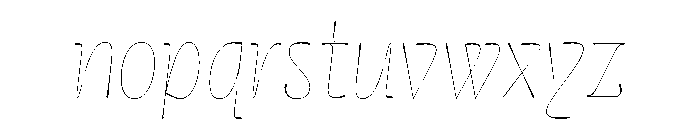 Cerulya Regular Italic Font LOWERCASE