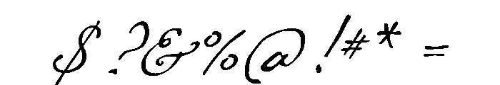 Cezanne Regular Font OTHER CHARS