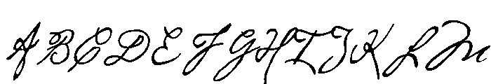 Cezanne Regular Font UPPERCASE