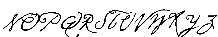 Cezanne Regular Font UPPERCASE