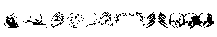 Cezanne Sketches Font LOWERCASE