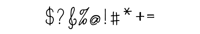 189Signature Font OTHER CHARS