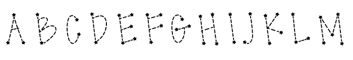 212 Constellation Lines Font UPPERCASE