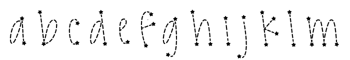 212 Constellation Lines Font LOWERCASE